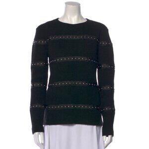 Altuzurra Virgin Wool Sweater / Silver Studded Accents / Sz. S